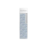 St Dupont Accendino Twiggy Laccato Monogram 1872 in metallo finitura grigio e argento, vista frontale 030080