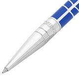 St Dupont Penna D-Initial A Sfera Orlinski dettaglio punta cromo e incisione logo su lacca blu motivo Kong 275064
