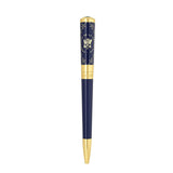 St Dupont Penna Liberté A Sfera lacca blu con finiture oro e stemma Présidence de la République 465055
