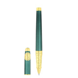 St Dupont Line D Eternity 20001 Leghe Sotto i Mari penna roller verde con finiture dorate, cappuccio e corpo separati 422052L