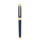 St Dupont Line D Eternity Piuma Large penna stilografica chiusa con clip Sword dorata e lacca blu Urushi Popoté 420317L
