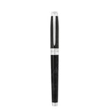 St Dupont Line D Eternity Piuma Medium penna stilografica chiusa con cappuccio lacca nera Popoté e clip Sword palladio 420316M