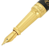 St Dupont Line D Eternity Piuma XL dettaglio pennino in oro 14 carati con incisione S.T. Dupont e sezione dorata 420151XL