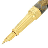 St Dupont Line D Eternity Pluma XL Maki-e dettaglio pennino in oro 14 carati con incisione e decorazione drago 420150XL