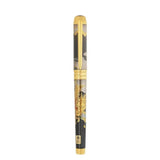 St Dupont Line D Eternity Pluma XL Maki-e vista completa con cappuccio, clip oro e decorazione drago giapponese 420150XL