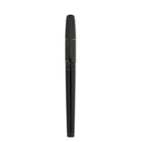 St Dupont Line D Eternity Roller large vista completa con cappuccio chiuso, lacca nera lucida e finiture satinate 422179L