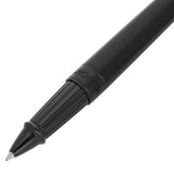 St Dupont Line D Eternity Roller large dettaglio punta e impugnatura scanalata in finitura nera satinata con logo 422179L