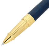 St Dupont Line D Eternity Roller large dettaglio punta dorata con incisione Dupont Paris e lacca blu Popoté 422317L