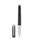 St Dupont Penna Line D Eternity Roller Medium in lacca Urushi nera popoté con finiture palladio e cappuccio 422316M