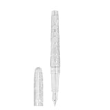St Dupont Line D Eternity Stilografica Large Orlinski in ottone palladio con motivo Kong sabbiato e pennino oro 14kt 420062L