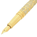 St Dupont Line D Eternity Stilografica large dettaglio pennino oro 14kt e incisione Dupont Paris motivo Kong 420061L
