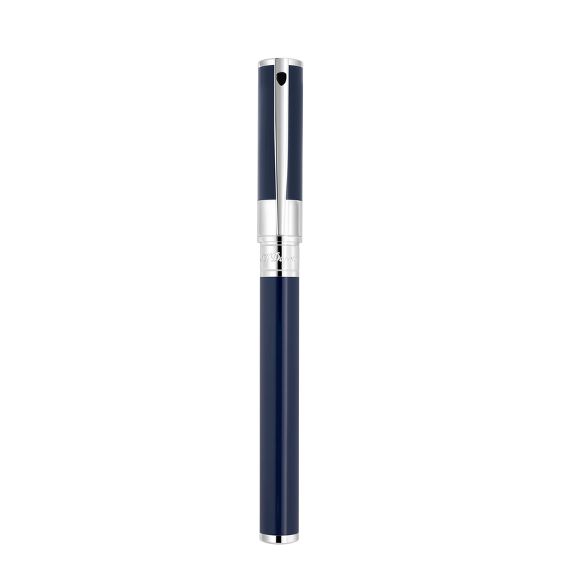 St Dupont Penna Roller D Initial Blu Cromo