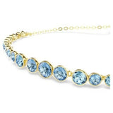 Swarovski Bracciale Imber Gradient dettaglio cristalli blu sfumati incastonati in metallo dorato 5757824