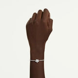 Swarovski Bracciale Sublima Star indossato con motivo stella in zirconi bianchi e cup chain placcatura rodio 5758392