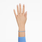 Swarovski Bracciale Tennis Matrix Azzurro indossato