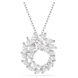 Swarovski Collana Mesmera pendente circolare con Zirconia trasparenti taglio marquise e a pera, placcatura rodio 5759837