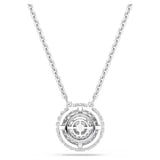 Swarovski Collana Sublima Round vista posteriore pendente con struttura in metallo placcato rodio 5738246