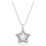 Swarovski Collana Sublima Star vista posteriore pendente stella con incastonatura interna e catena placcata rodio 5758393
