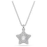 Swarovski Collana Sublima Star pendente stella con Swarovski Zirconia bianca taglio Round e pavé, placcatura rodio 5758393
