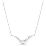 Swarovski Collana Swarovski Classica dettaglio pendente sinuoso con pavé di zirconi bianchi su argento sterling 5740342