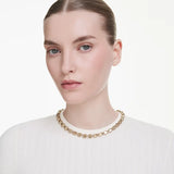 Swarovski Collana Tennis Millenia Ottagonale 5718674 indossata