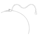 Swarovski Una Angelic dettaglio chiusura moschettone catena placcatura rodio con charm cigno iconico 5754343