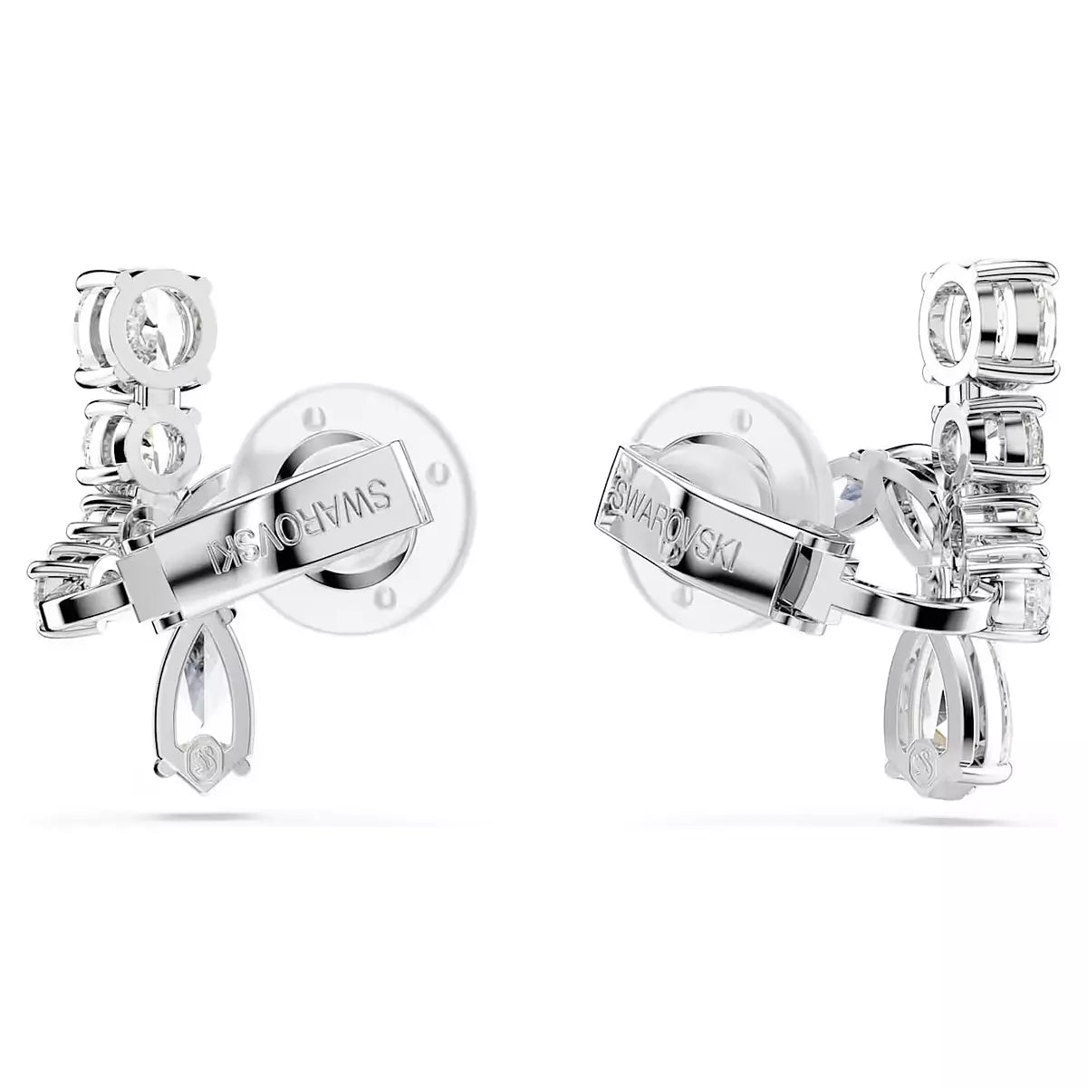 Brites Di Bello London - Orecchini A Clip Con Cristalli, Placcatura Argento