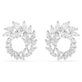 Swarovski Orecchini Mesmera a ghirlanda con Zirconia cubica taglio marquise e a goccia, placcatura rodio 5748008