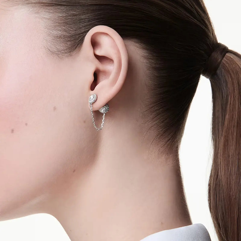 Swarovski Orecchini Pendenti Una Angelic indossati doppi