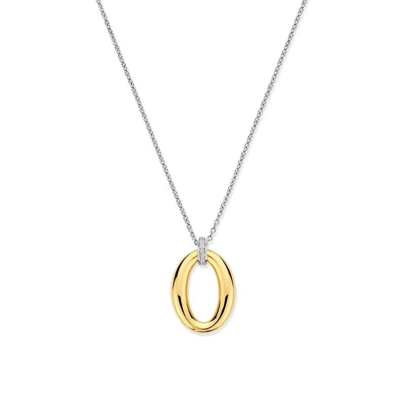 Ti Sento Collana con Pendente Ovale 34091ZY