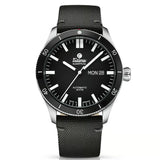 Tutima Grand Flieger Airport orologio automatico quadrante nero con ghiera ceramica e cinturino tessuto nero 6107-05