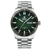 Tutima Grand Flieger Airport orologio automatico quadrante verde dégradé bracciale acciaio ghiera girevole 6106-04