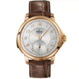 Tutima Hommage Minute Repeater in oro rosa 18kt, quadrante argentato con numeri arabi e cinturino alligatore marrone 6800-02