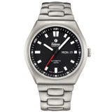 Tutima M2 Coastline orologio automatico quadrante nero velluto, cassa e bracciale in titanio spazzolato 30ATM 6150-06