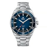 Tutima M2 Seven Seas S orologio automatico quadrante blu dégradé lunetta ceramica bracciale acciaio inossidabile 6155-04