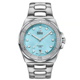 Tutima M2 Seven Seas S orologio automatico quadrante blu guilloché con bracciale acciaio lucidato e lunetta girevole 6156-30