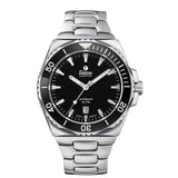 Tutima M2 Seven Seas S orologio automatico quadrante nero lunetta ceramica bracciale acciaio inossidabile 6155-02