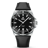 Tutima M2 Seven Seas S orologio automatico quadrante nero lunetta ceramica nera cinturino pelle nero 50 ATM 6156-01