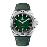 Tutima M2 Seven Seas S orologio automatico quadrante verde dégradé con cinturino pelle verde e lunetta acciaio 6155-05