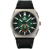 Tutima M2 Chronograph quadrante verde dégradé con cinturino Kevlar nero, cassa titanio sabbiato e indici luminosi 6450-04