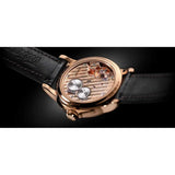 Tutima Patria dettaglio fondello cassa oro rosa con movimento a carica manuale e finitura Glashütte artigianale 6612-98