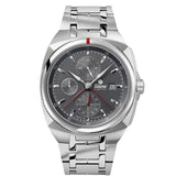 Tutima Saxon One Chronograph quadrante antracite con bracciale acciaio, indici a bastoni e datario 6420-01