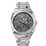 Tutima Saxon One cronografo automatico quadrante antracite grigio, bracciale acciaio inossidabile, ghiera girevole 6422-01