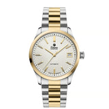 Tutima Sky orologio donna automatico quadrante opal white con lunetta oro 18kt e bracciale bicolore acciaio e oro 6705-22