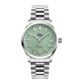 Tutima Sky orologio donna automatico quadrante verde salvia con décor esagonale, bracciale acciaio inossidabile 6705-08