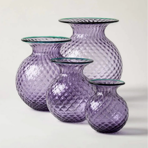 Vasi Venini Balloton Fiori Lilla Menta
