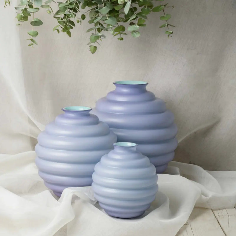 Vasi Venini Deco Lilla Menta Sabbiati