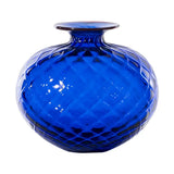 Vaso Venini Balloton Vigna color blu interno rosso 100.36 ZA/RV