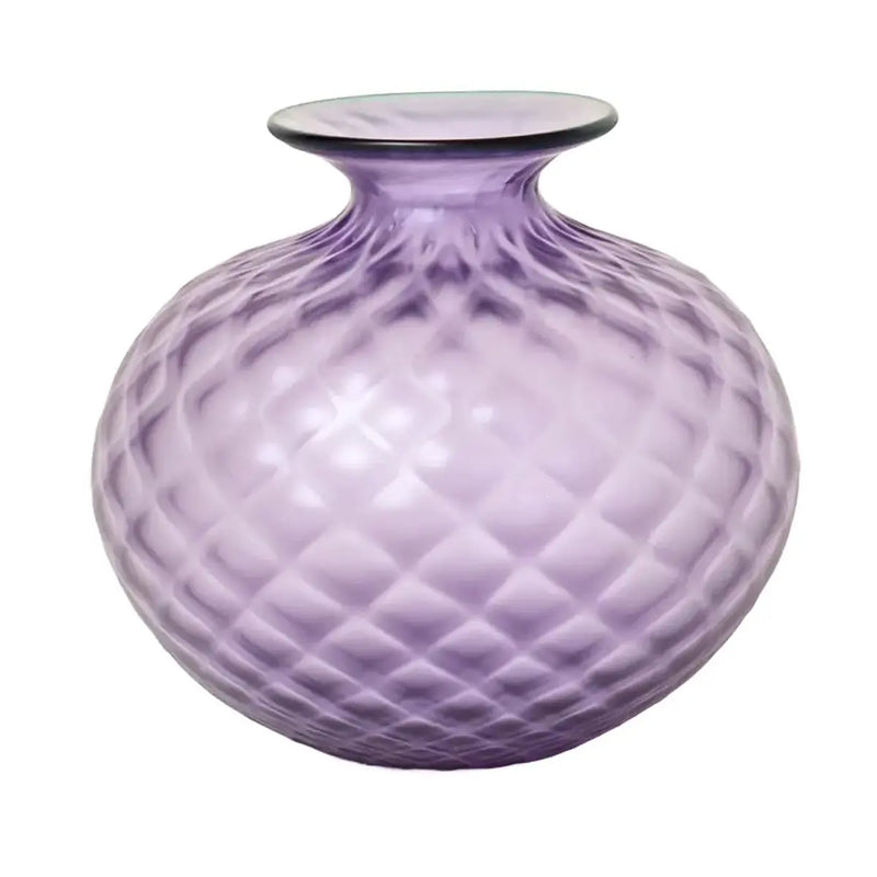Vaso Venini Balloton Lilla Menta Sabbiato 12,5 cm 100.36