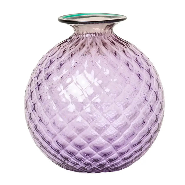 Vaso Venini Balloton Lilla Menta Grande 24,5 cm 100.29
